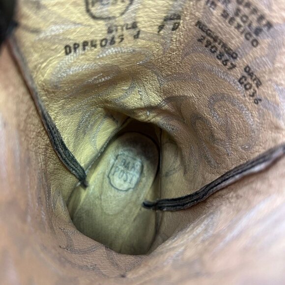 Dan Post Snakeskin Classic Black Western Cowboy Boots Mens 9 D - Picture 9 of 12